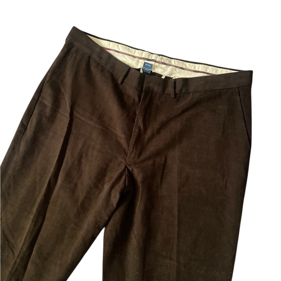 Polo Ralph Lauren Men’s Brown Brushed Cotton Twill Dress Pants 40L 40x34 - Picture 2 of 7